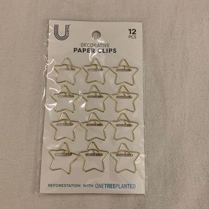 Star decorative paper clips